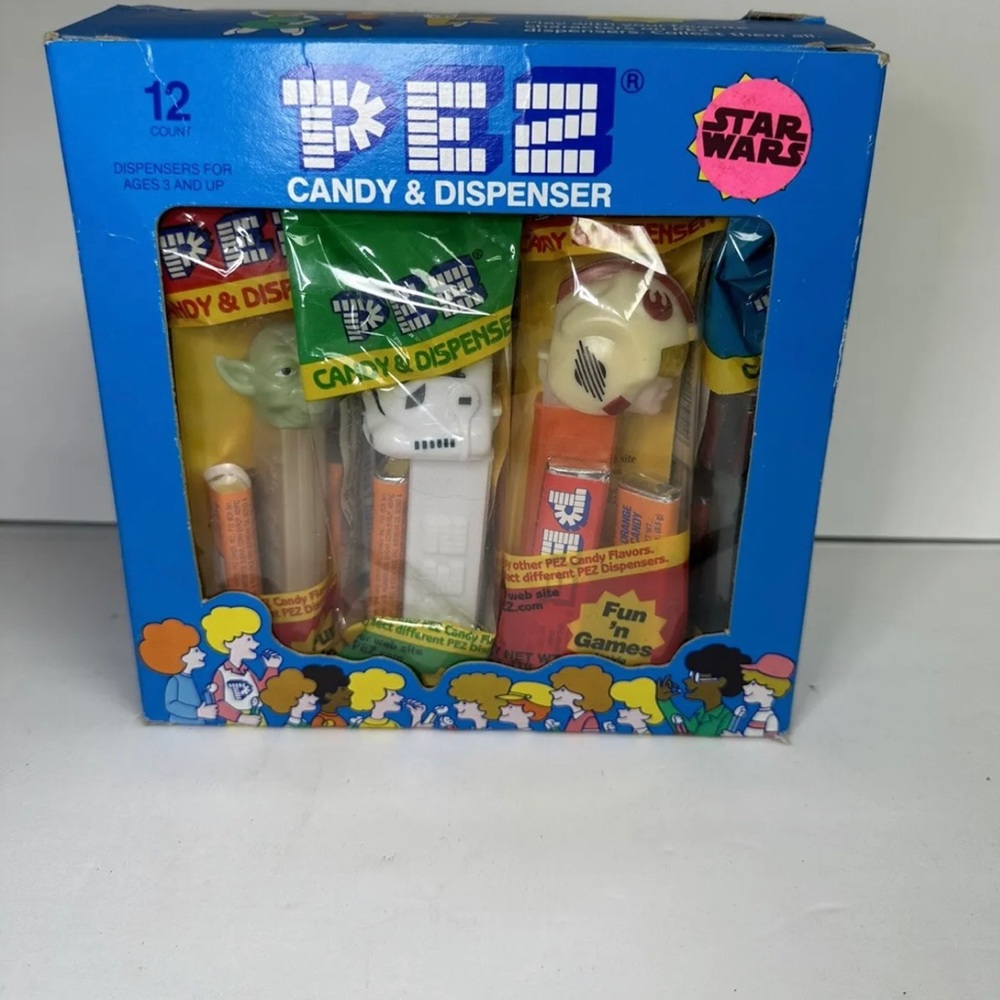 Vintage Star Wars Pez Candy And Dispenser 12 Count Case #353 Counter Display